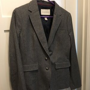 Grey/Navy Check Banana Republic Blazer size 8
